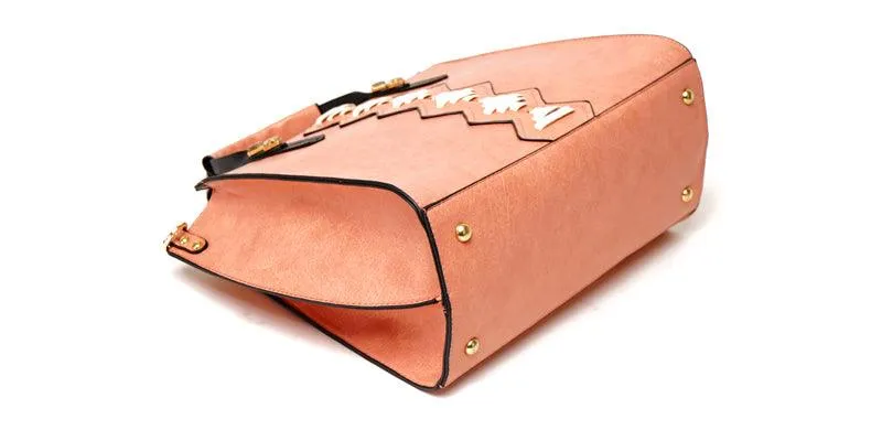 Fashionable Women Designer Leather 2 IN 1 Brown Bag
