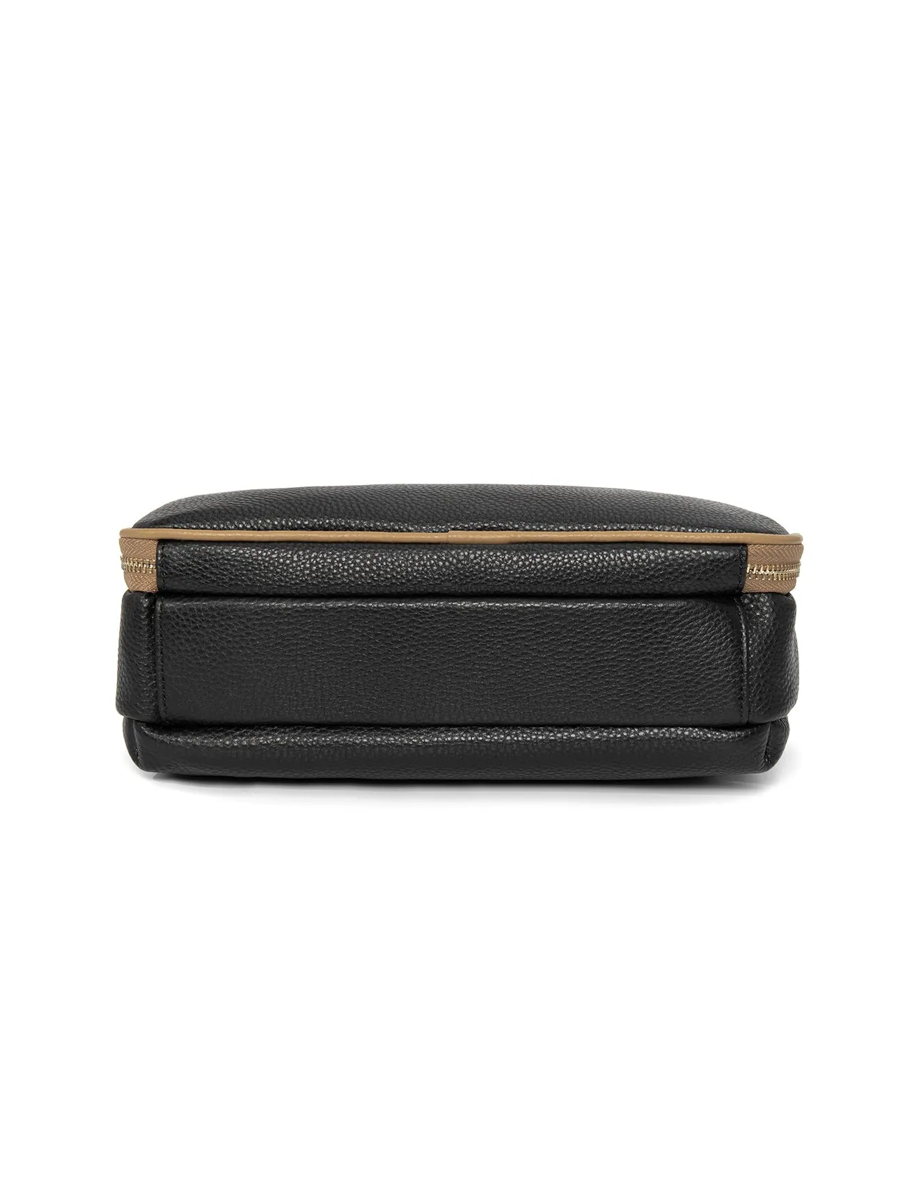 FELICITY LEATHER XBODY BAG- E1-0814A-BLK/CAM