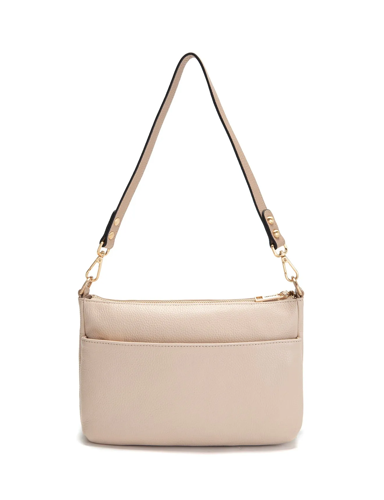 FELICITY LEATHER XBODY BAG- E1-0814A-IVORY/PUTTY