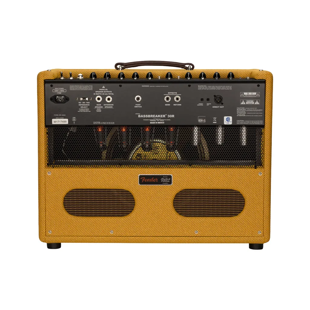 Fender FSR Bassbreaker 30R Tube Combo Amplifier, Lacquered Tweed, 230V EU