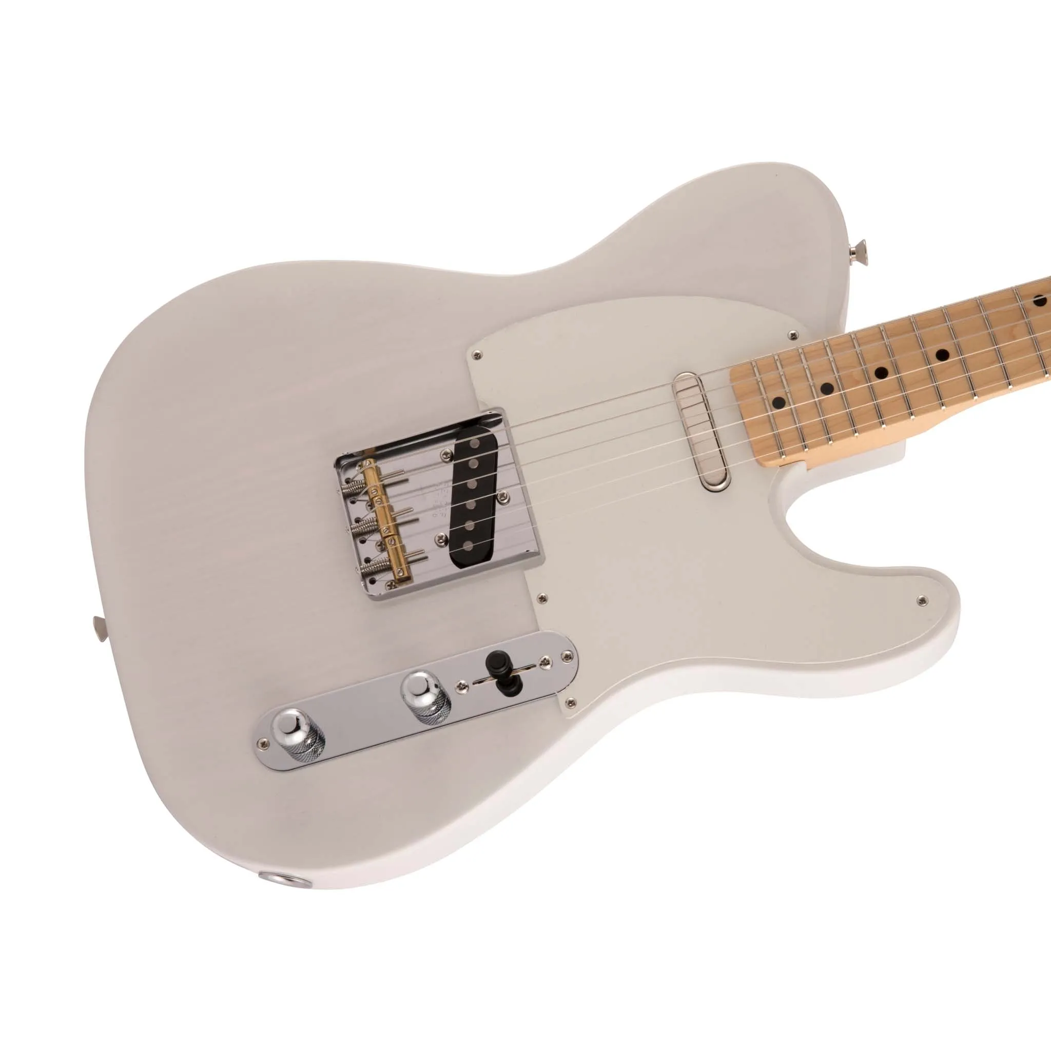 Fender Japan Heritage 50s Telecaster Electric Guitar, Maple FB, White Blonde
