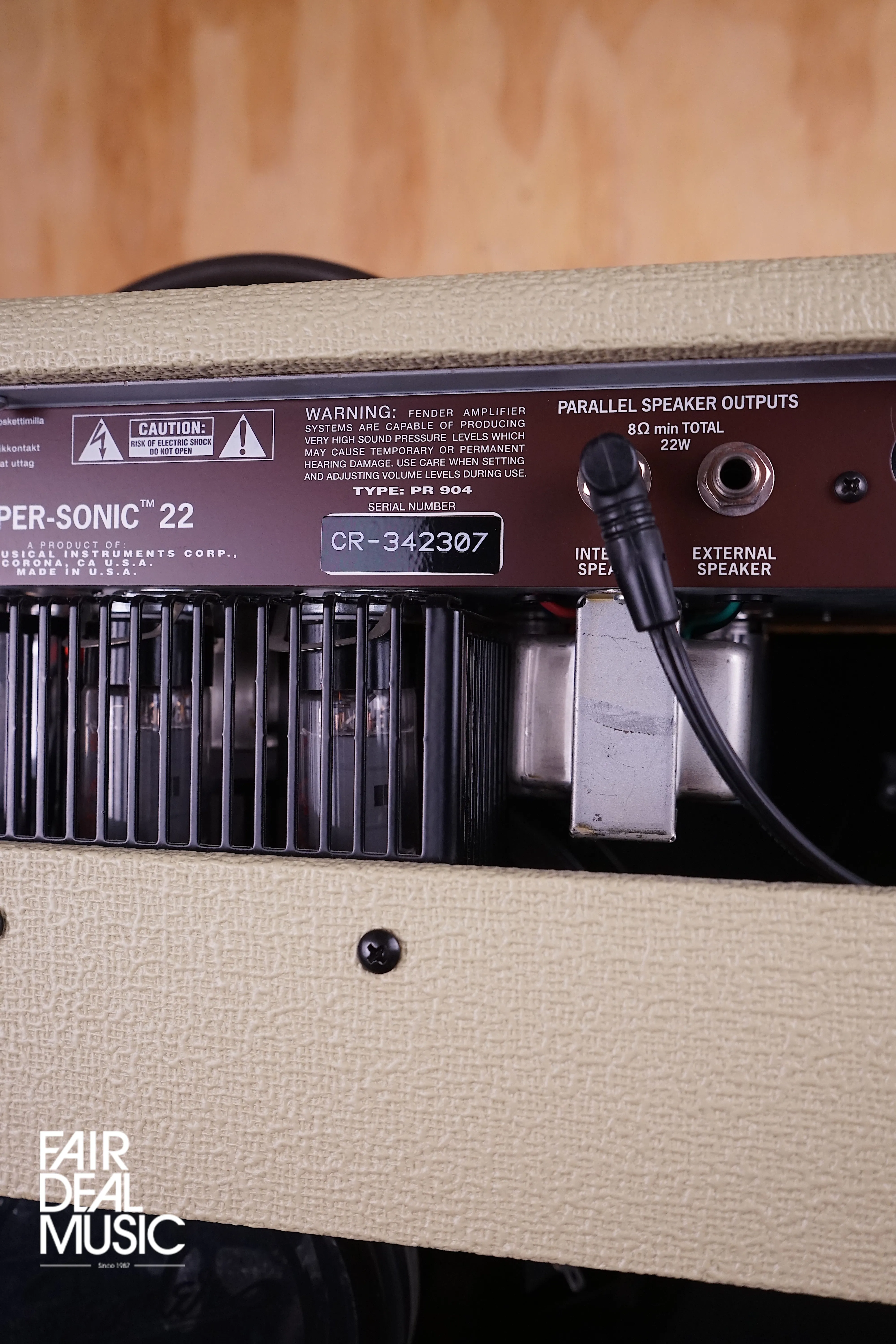 Fender Super-Sonic 22 Guitar Amp Combo in Blonde with footswitch, USED