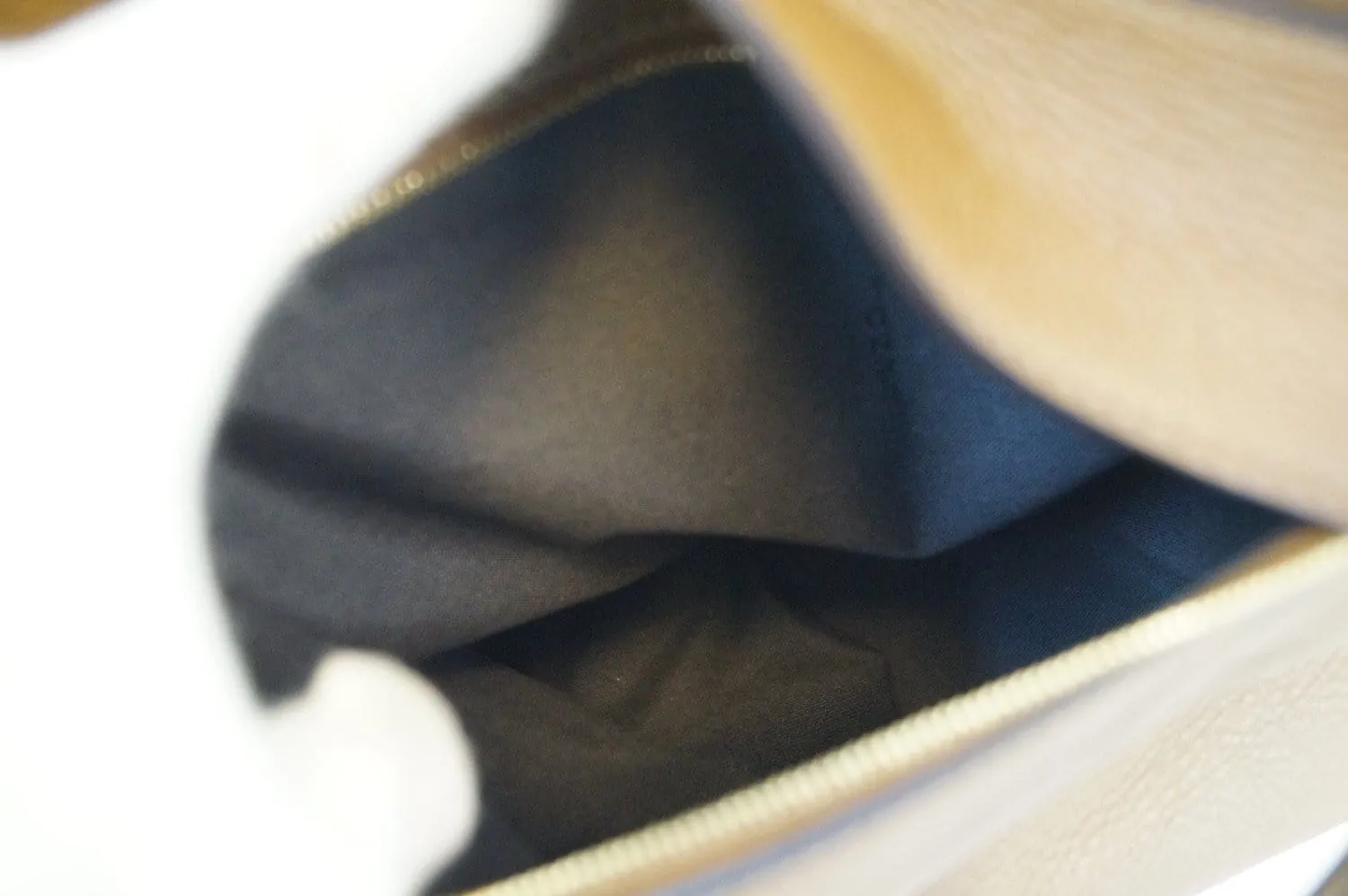 Fendi Pecan Canvas Leather Black/Brown Shoulder Bag