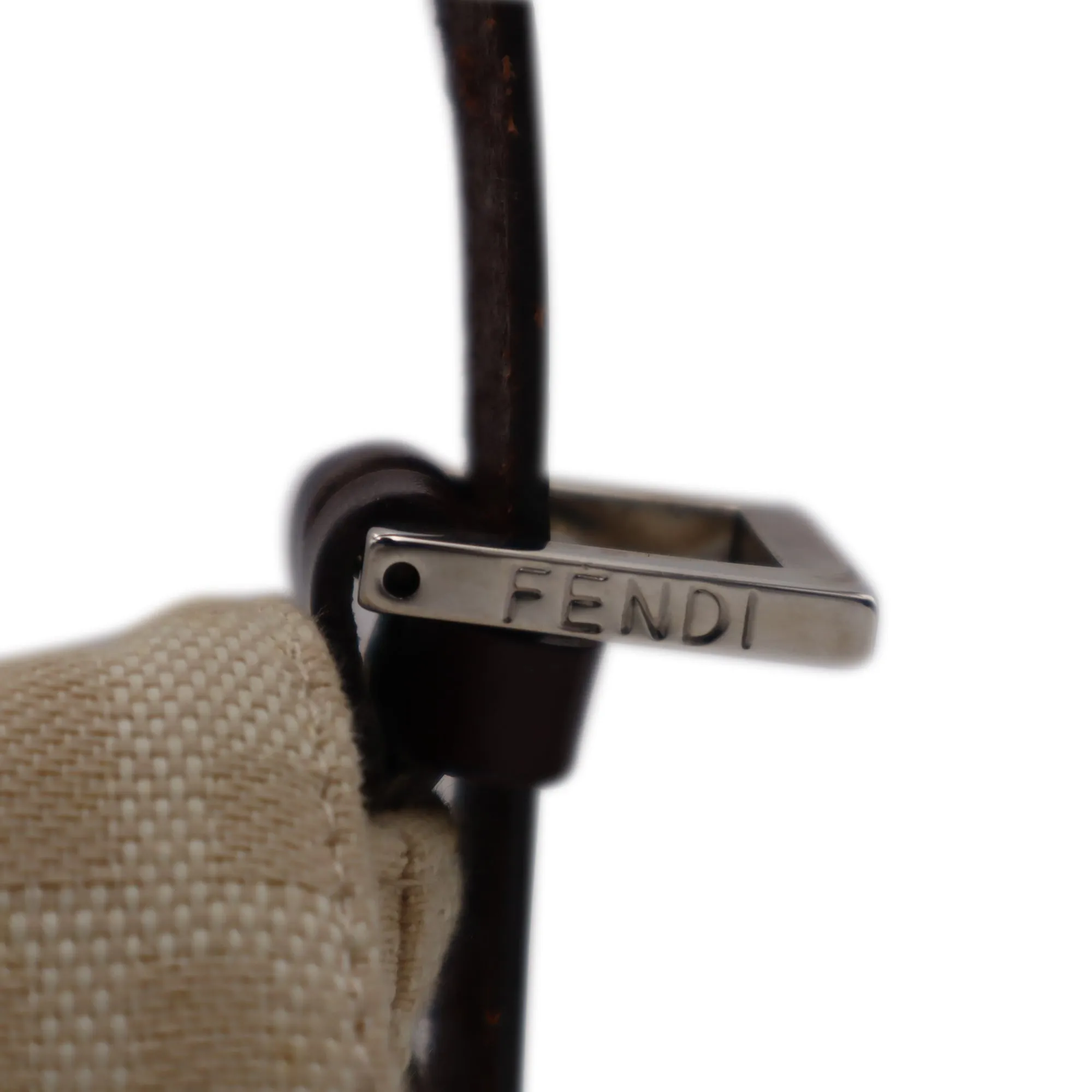 Fendi Zucca Canvas Mamma Baguette Shoulder Bag