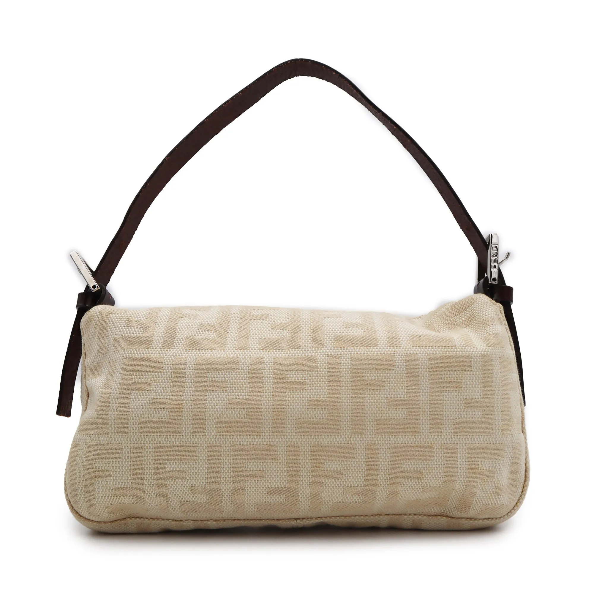 Fendi Zucca Canvas Mamma Baguette Shoulder Bag