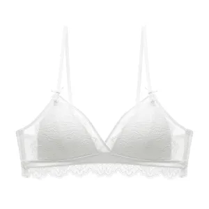Filhot™ Lace Extra Thin Triangle Cup Wireless Bra