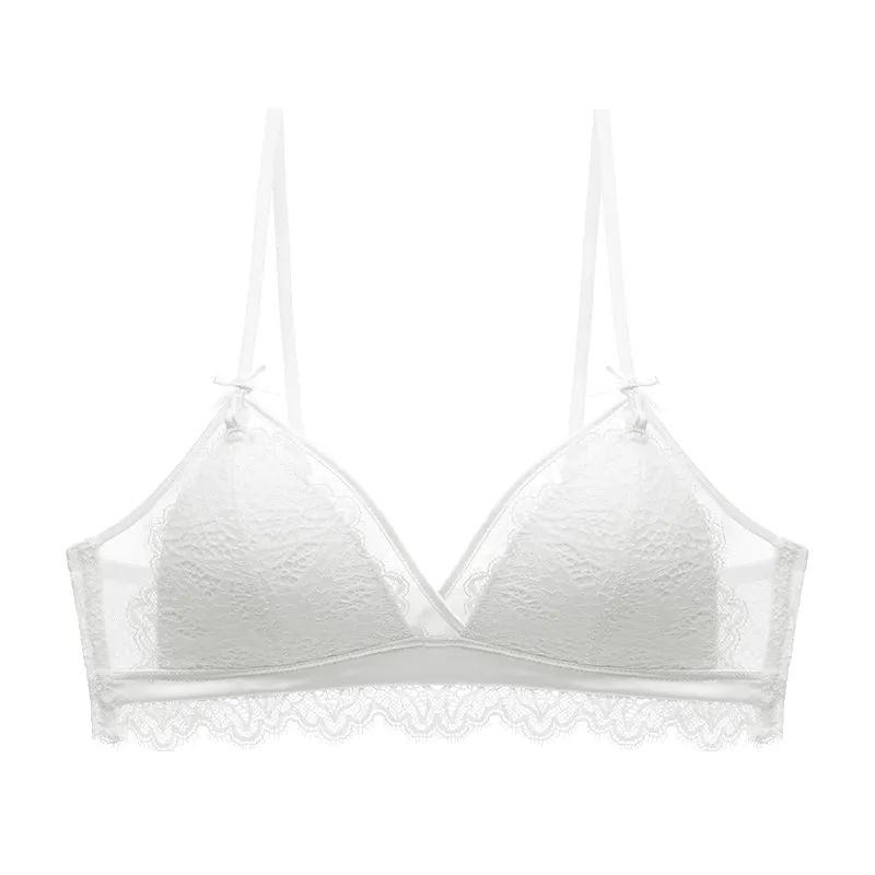 Filhot™ Lace Extra Thin Triangle Cup Wireless Bra