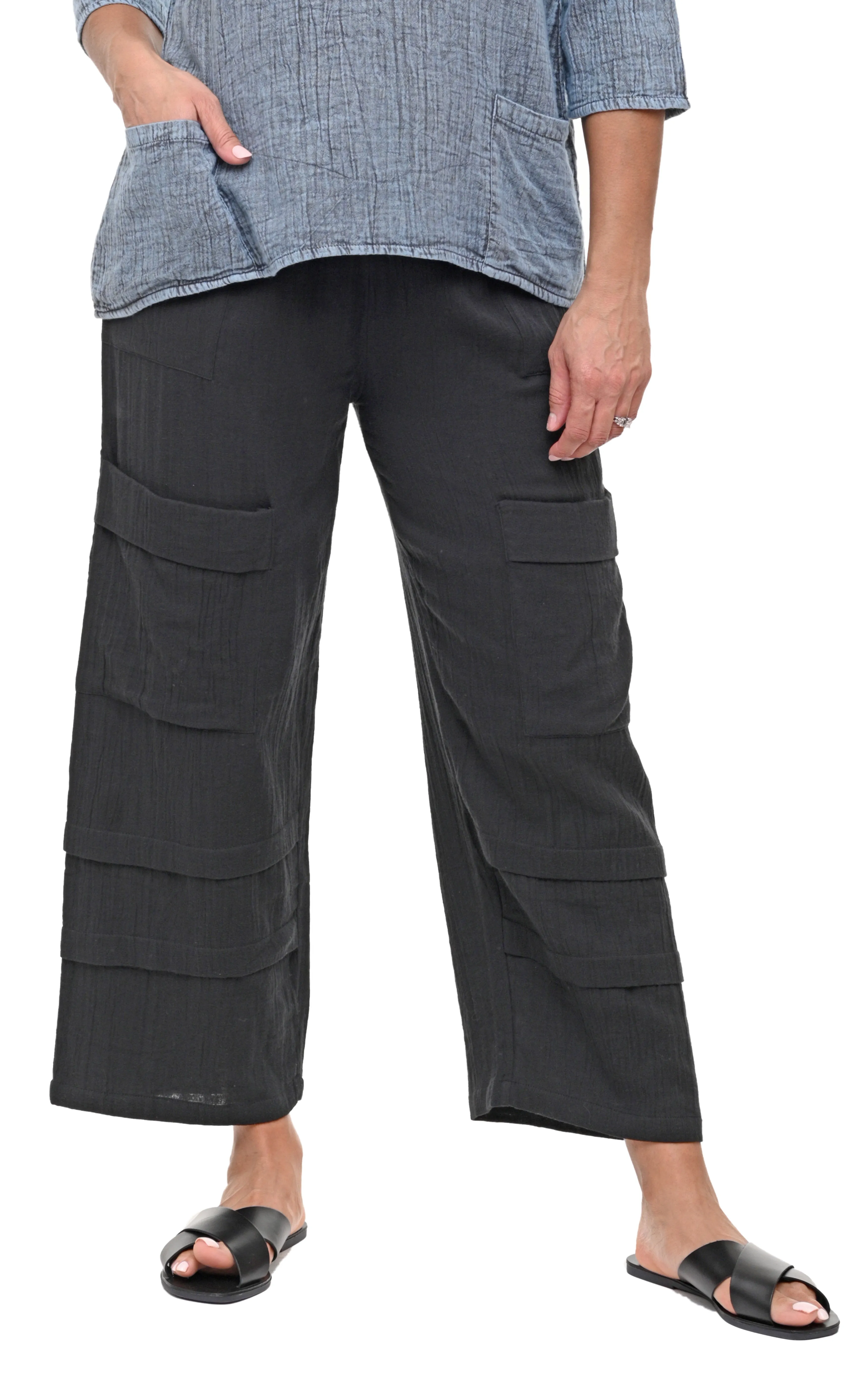 FINAL SALE VCG143 Metro Pant in Black*