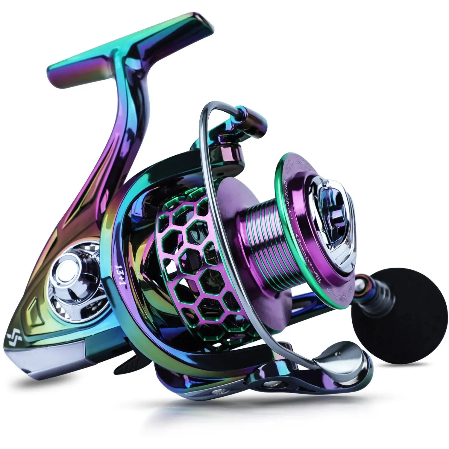 Fishing Rod Reel traveller Combo 1.8-2.4m 5 Sections Spinning Reel and 5.2:1 Gear Ratio 1000-3000 Series
