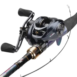 Fishing spin and bait caster traveller Combo top quality Carbon Set