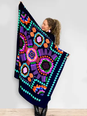 Florence Bloom cotton silk scarf
