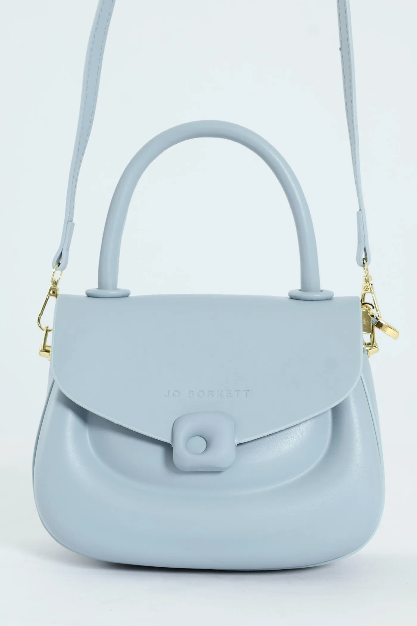 Florence Flap Bag With Top Handle - Blue