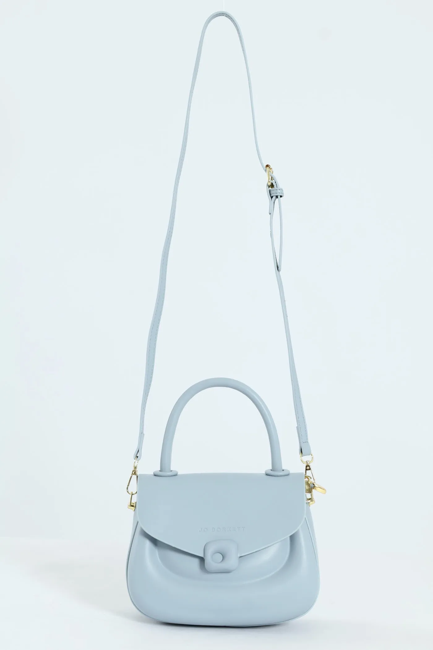 Florence Flap Bag With Top Handle - Blue