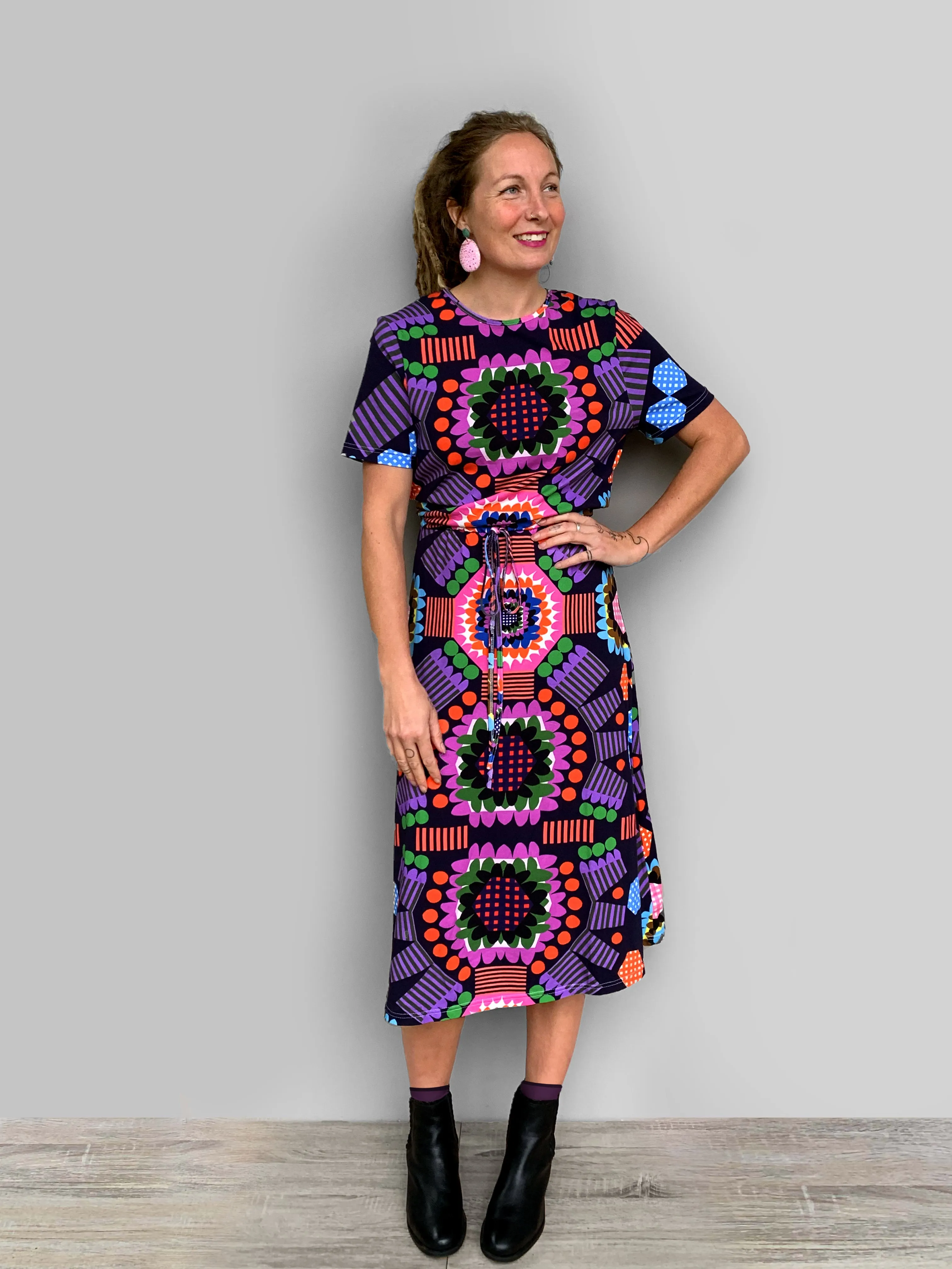 Florence Flower jersey dress