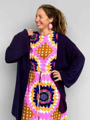 Florence Flower (peach) jersey dress