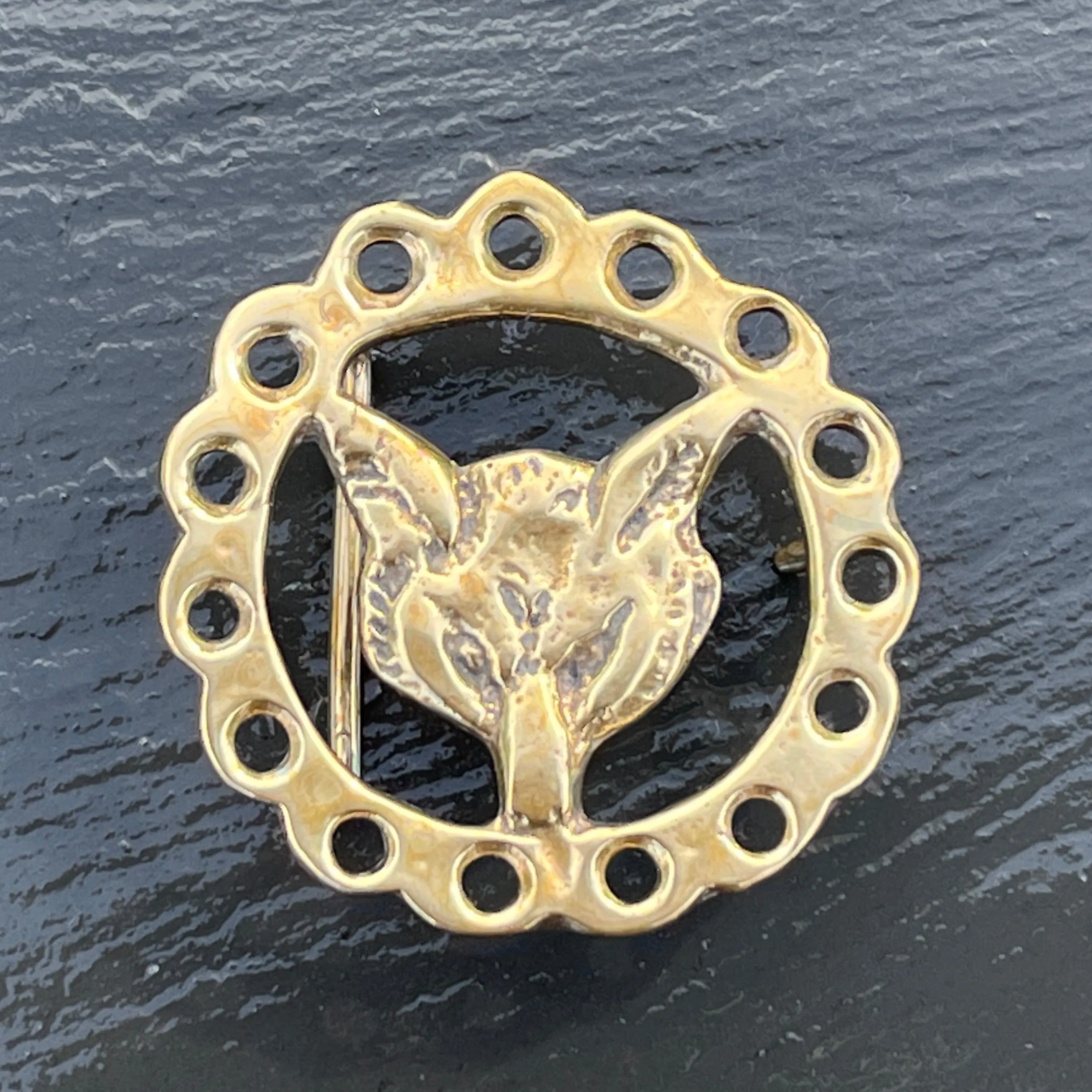 Fox Mask Belt Buckle (fits 1.5" inch belt)