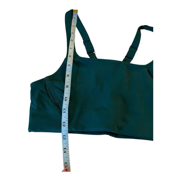 FP Movement X Hatch Square neck Never Better Sports Bra in Garden Green NEW