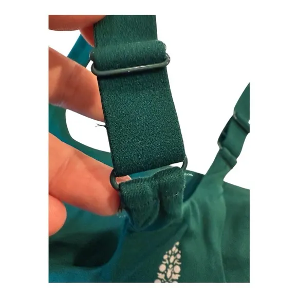 FP Movement X Hatch Square neck Never Better Sports Bra in Garden Green NEW
