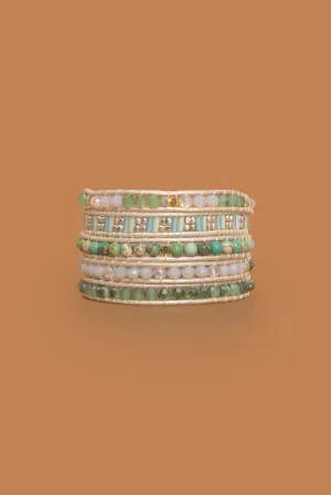 Fresh Green Hue Five Layer Wrap