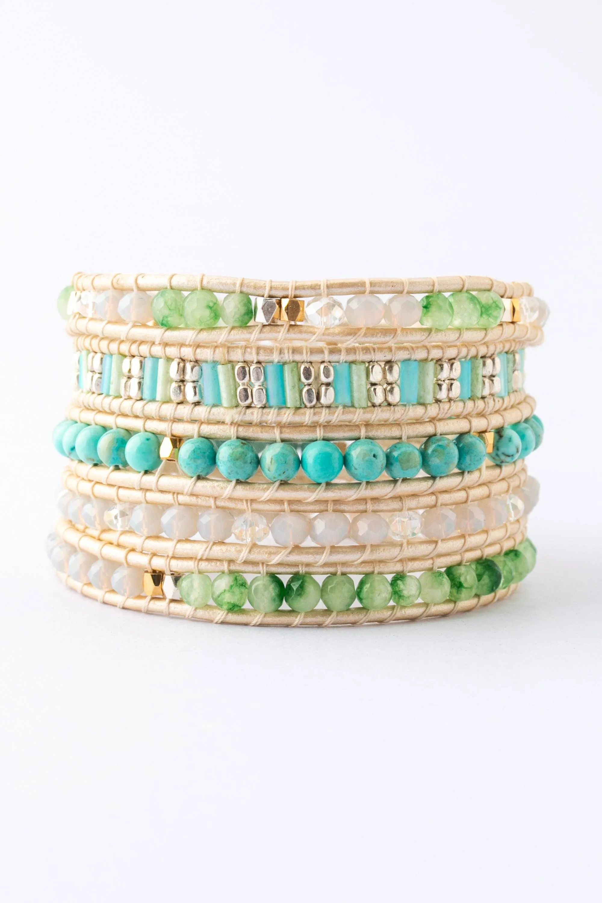 Fresh Green Hue Five Layer Wrap