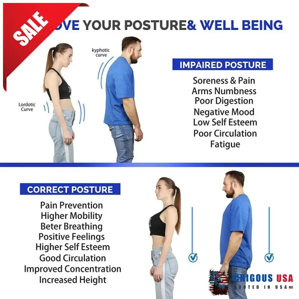 Fully Adjustable Posture Corrector -  Improve Spine Clavicle Brace Posture Vest Back Posture Corrector Belt