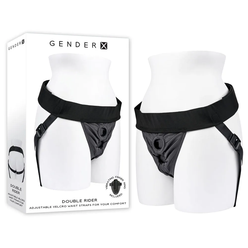 Gender X Double Rider - Adjustable Harness - Black