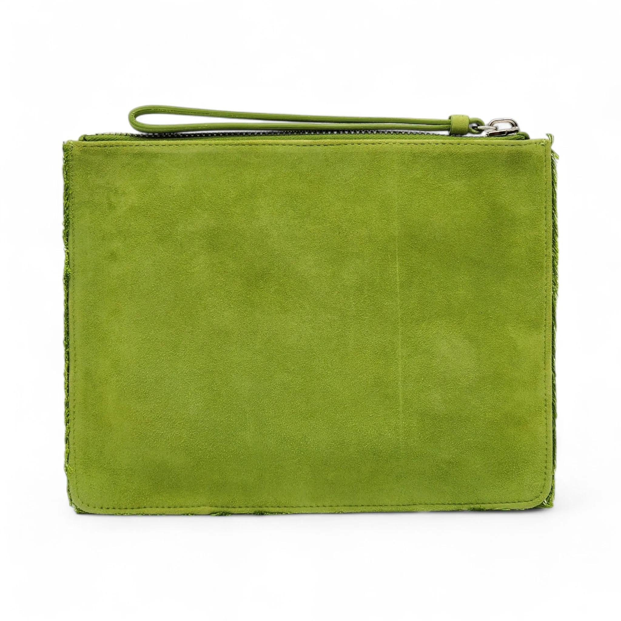 Giuseppe Zanotti Clutch Bag - Suede - Green