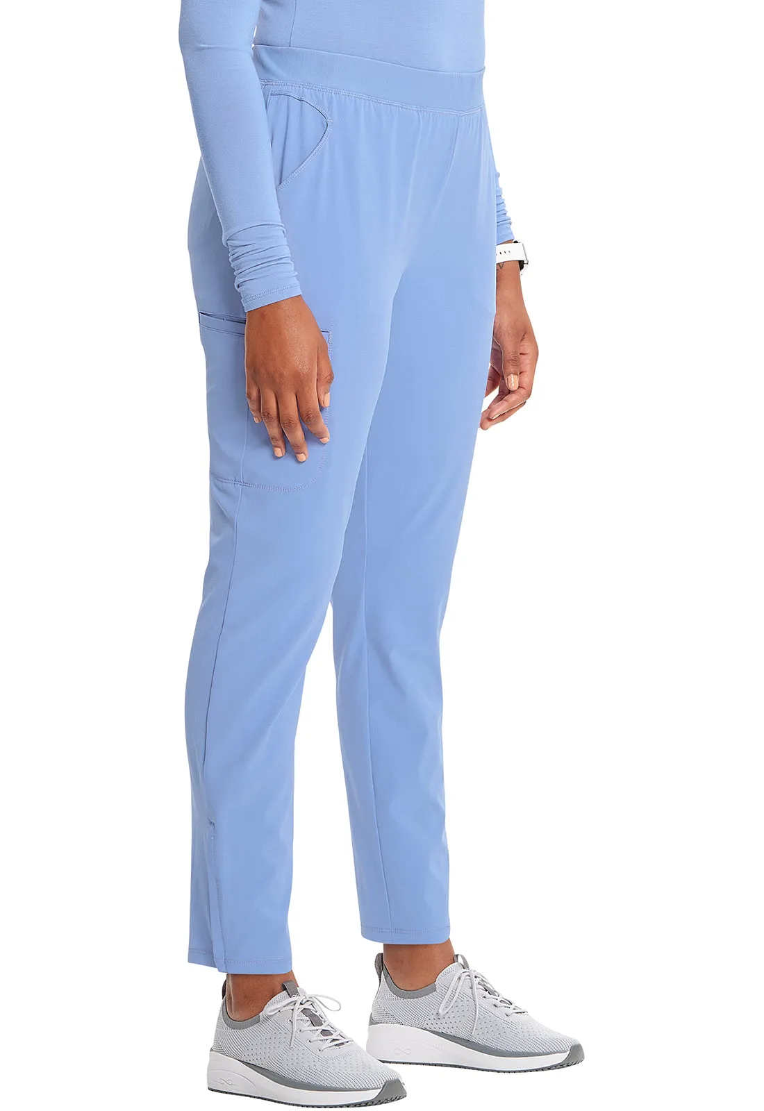 GNR8 IN120A Mid Rise Pull-on Tapered Leg Cargo Pants Ciel