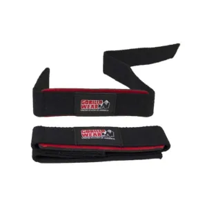 Gorilla Wear Padded Lifting Straps Black / Red