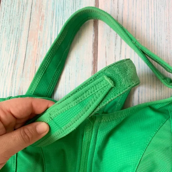 Green and pink she fit extra support sports bra adjustable