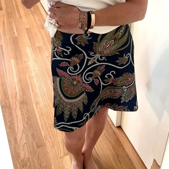Gretchen Scott Paisley Patterned Skirt