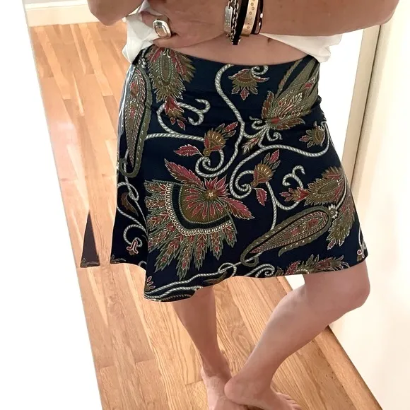 Gretchen Scott Paisley Patterned Skirt