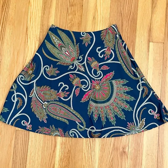 Gretchen Scott Paisley Patterned Skirt