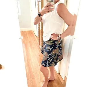 Gretchen Scott Paisley Patterned Skirt