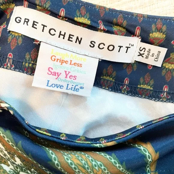 Gretchen Scott Paisley Patterned Skirt