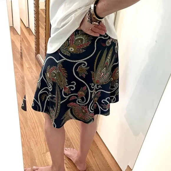 Gretchen Scott Paisley Patterned Skirt