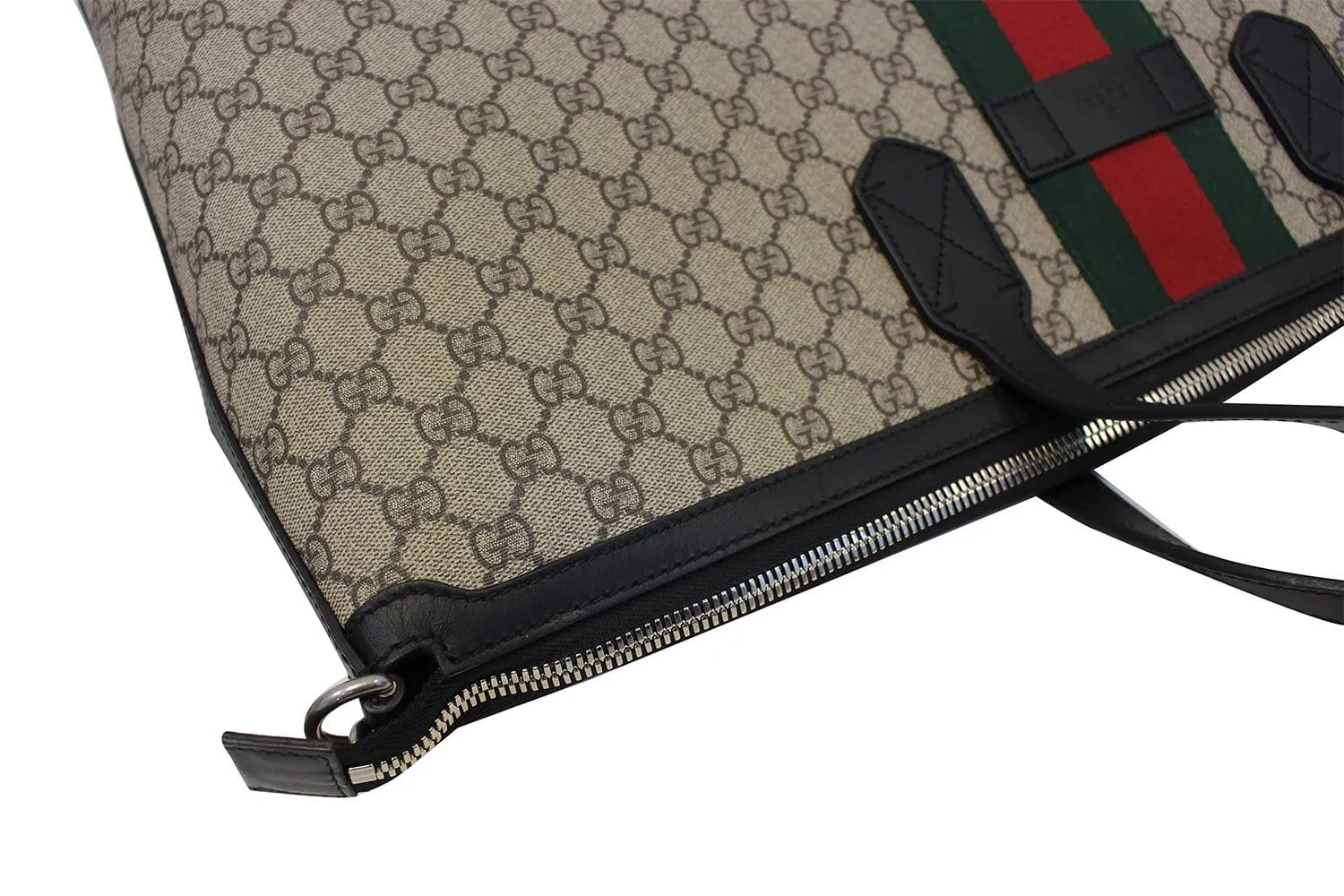 GUCCI GG Supreme Canvas Web Duffle Bag 353406