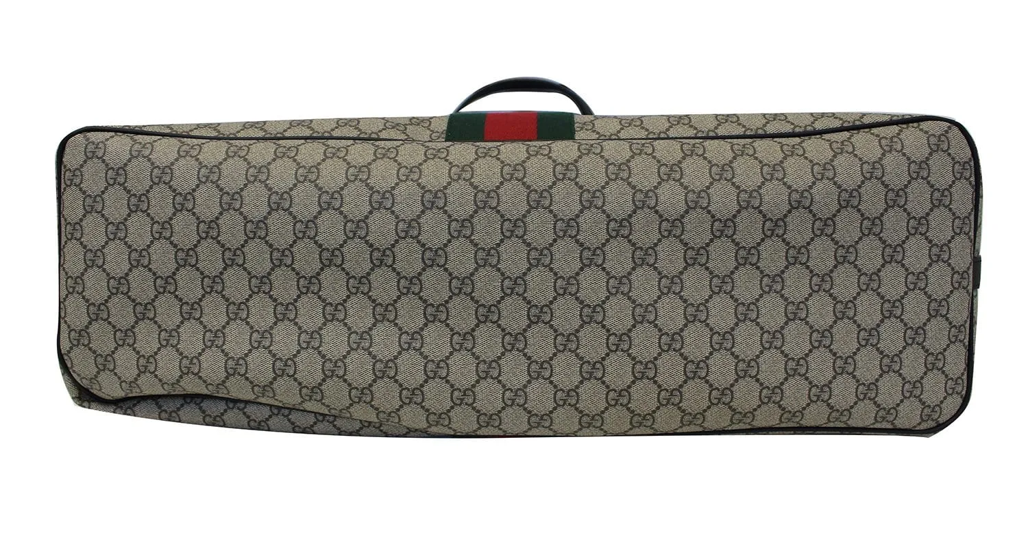 GUCCI GG Supreme Canvas Web Duffle Bag 353406