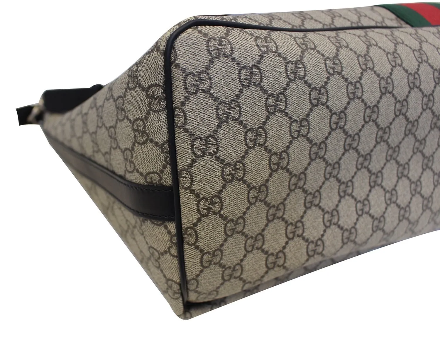 GUCCI GG Supreme Canvas Web Duffle Bag 353406