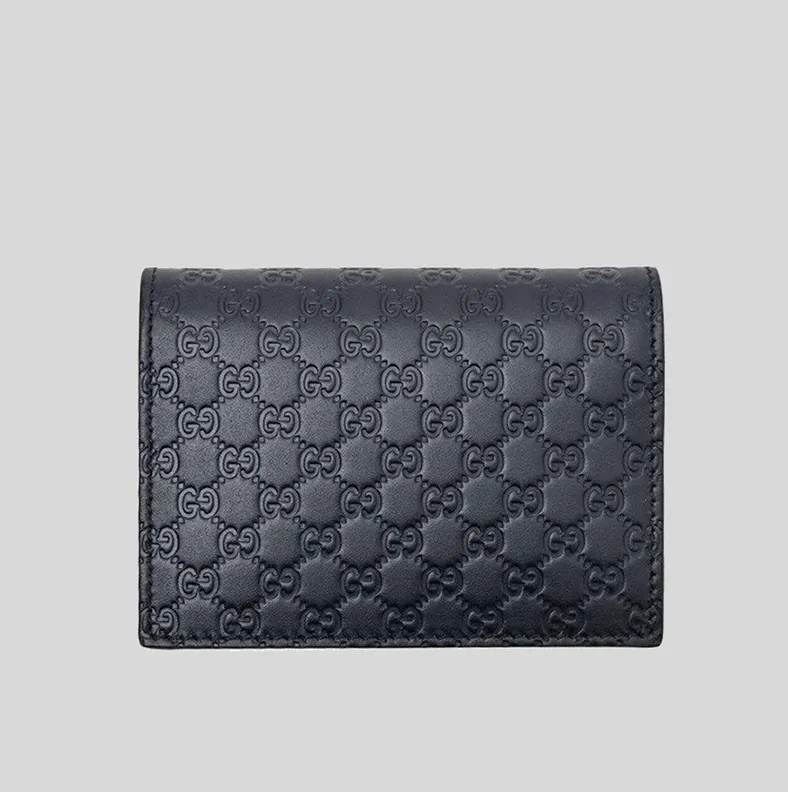 Gucci Interlocking GG Card Case in Navy
