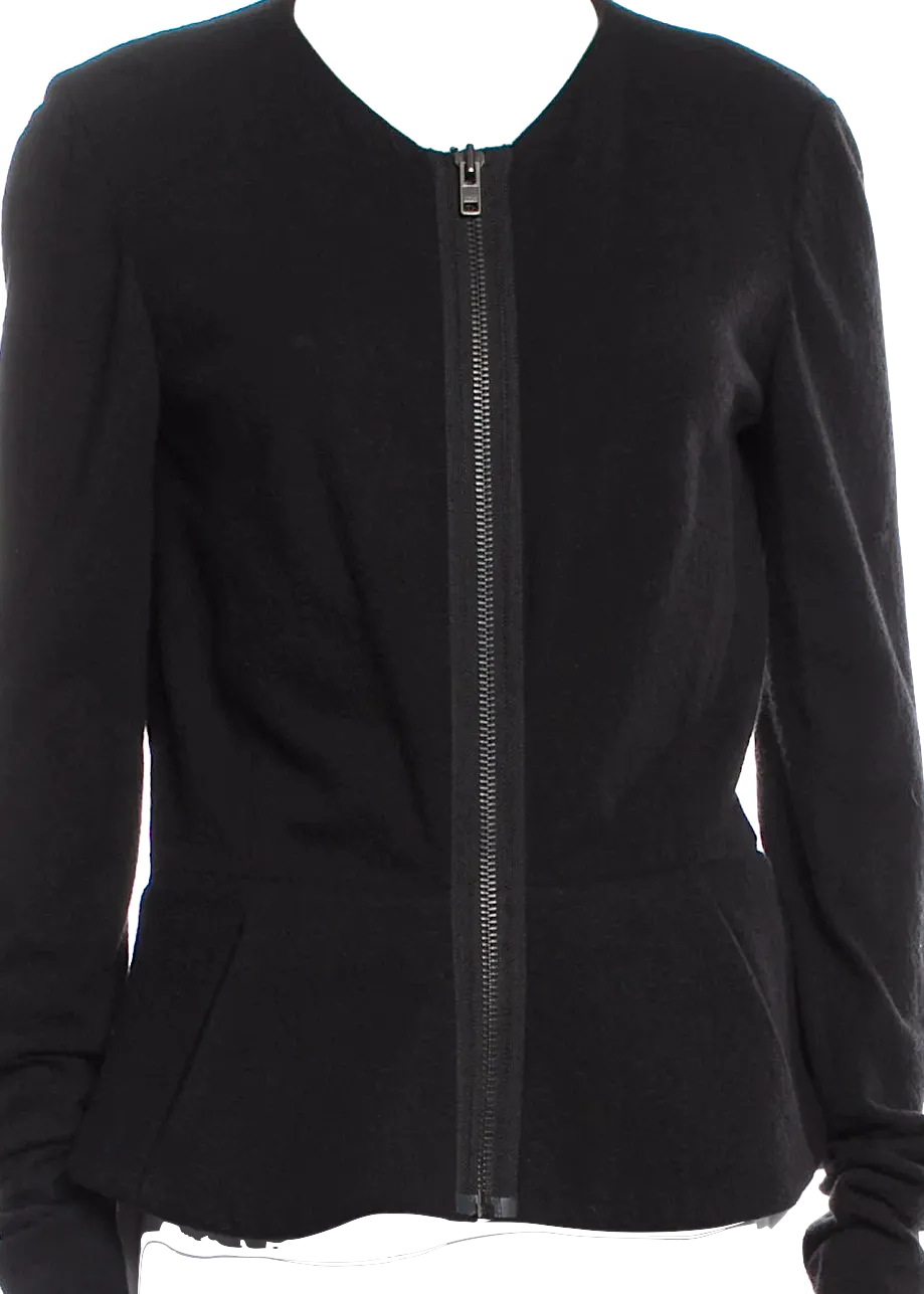 Haider Ackermann Belgium. Black Zippered Jacket