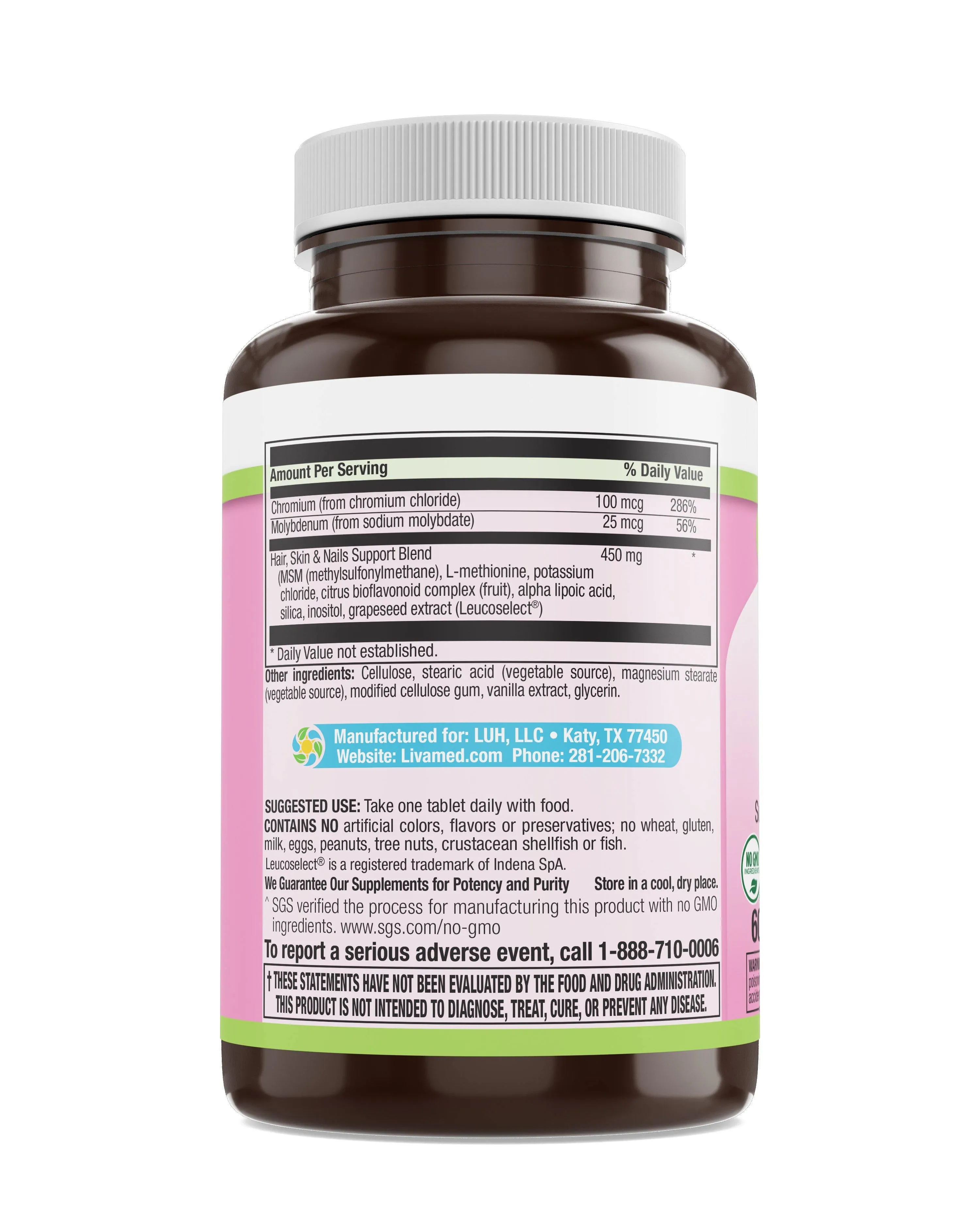 Hair, Skin & Nails Multivitamin with Trace Minerals Veg Tabs