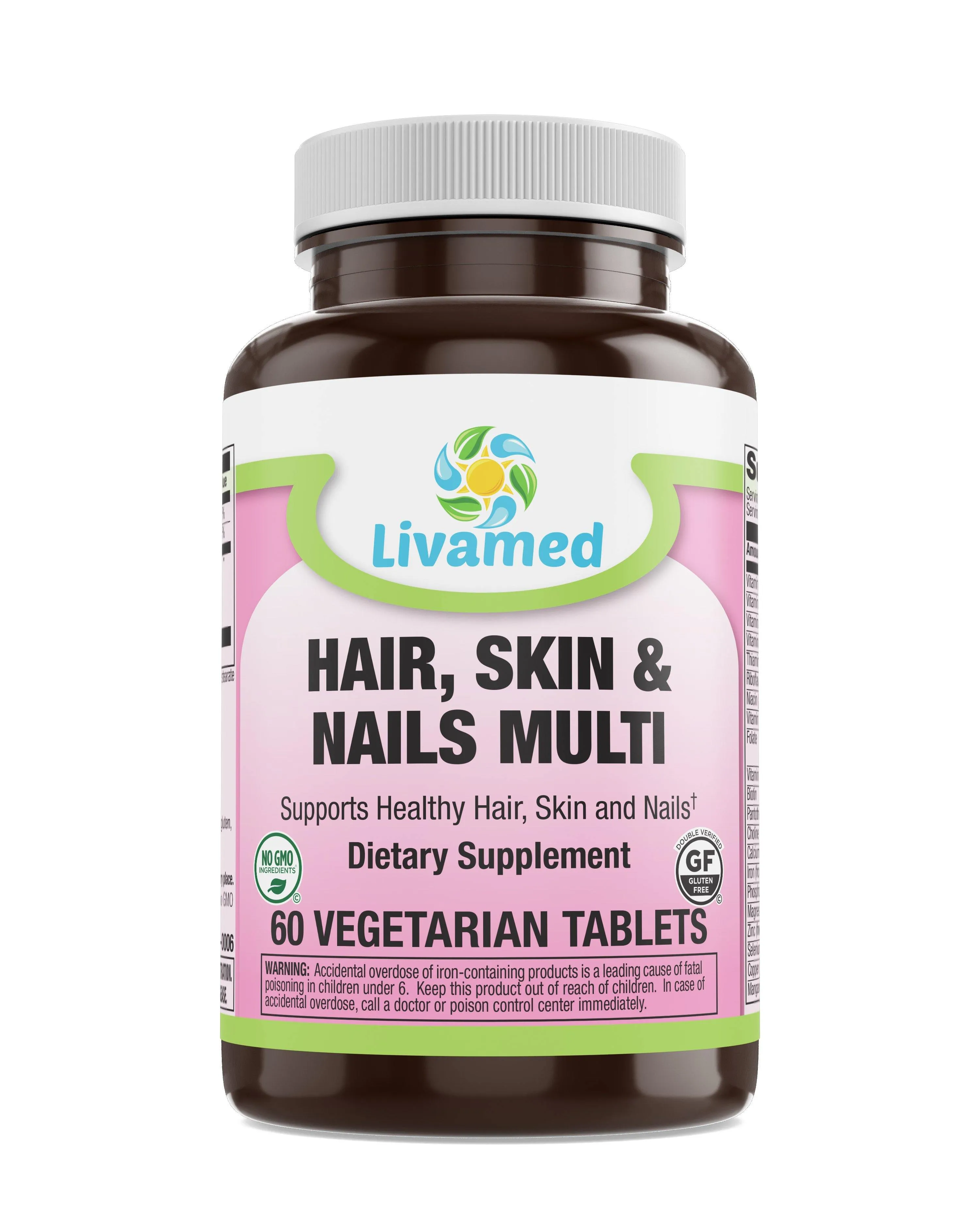 Hair, Skin & Nails Multivitamin with Trace Minerals Veg Tabs