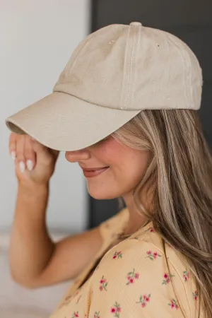 Happy Camper Baseball Cap- Ash Mocha