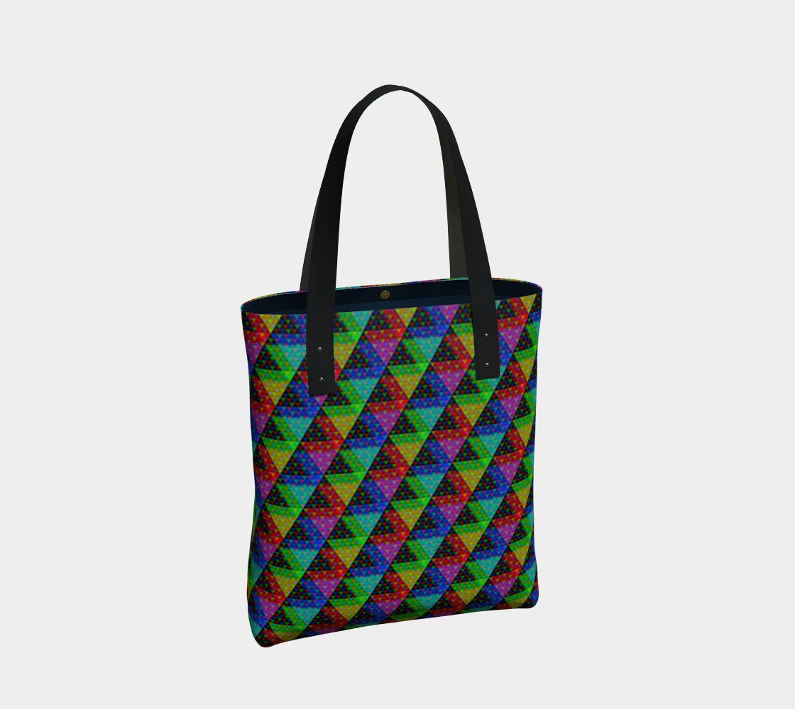 Harlequin Triangles Tote Bag
