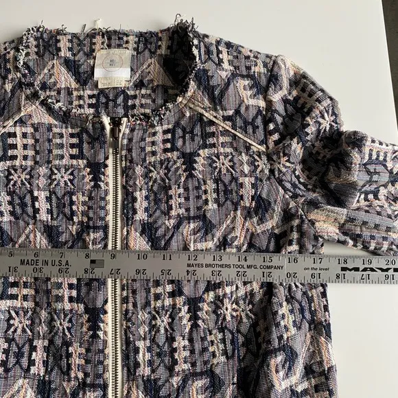 Hei Hei by Anthropologie Faifo Jacquard Tapestry Full Zip Jacket Sz 6 Bohemian