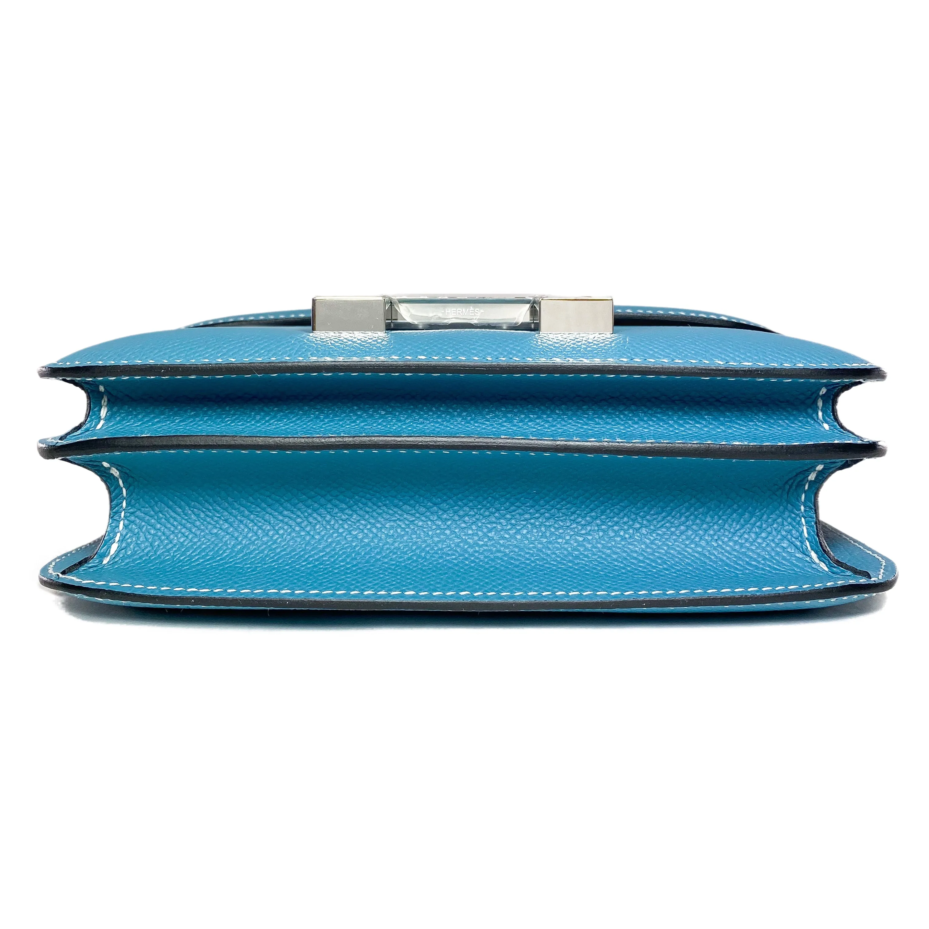 Hermes Constance 18 Bleu Jean Epsom Palladium Hardware