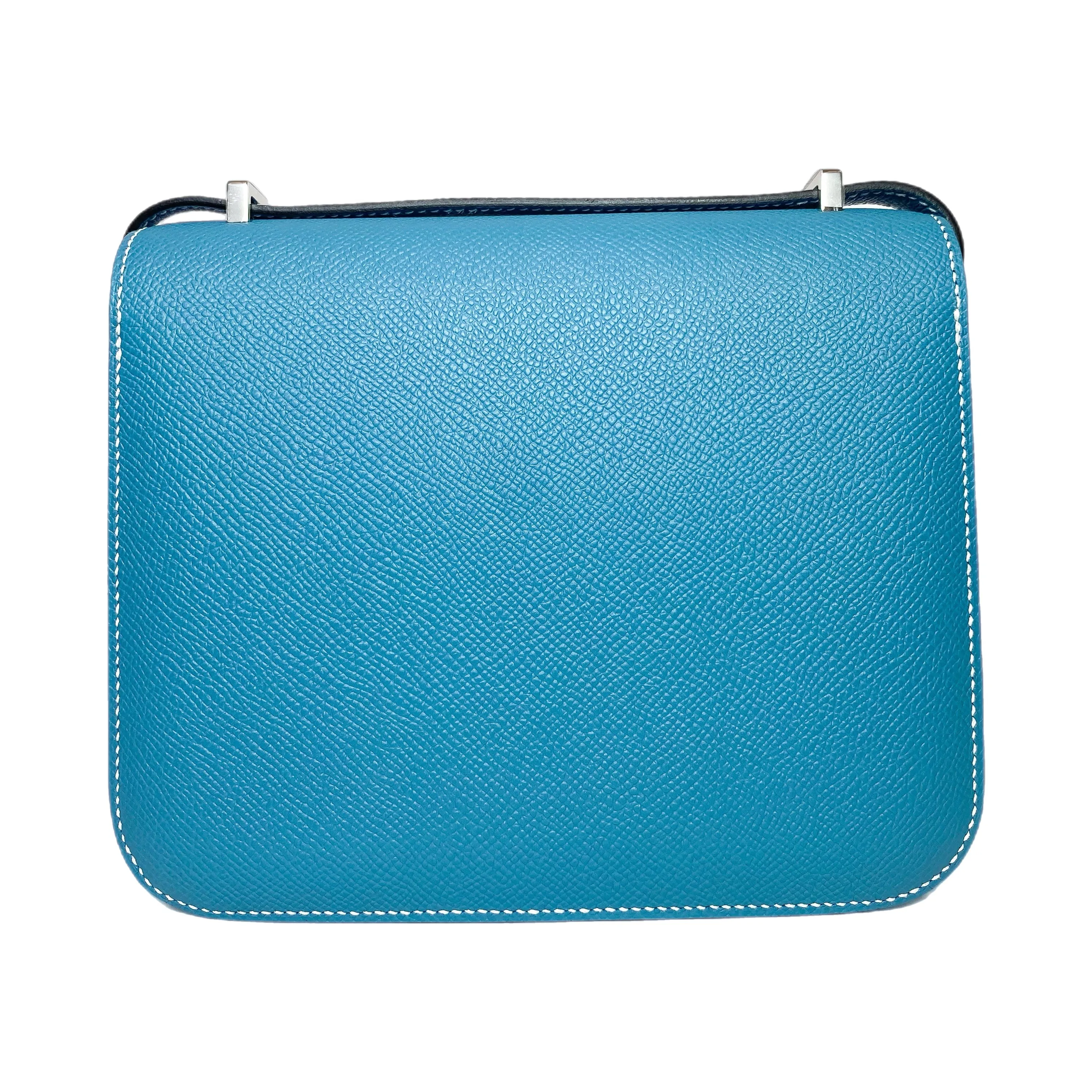 Hermes Constance 18 Bleu Jean Epsom Palladium Hardware