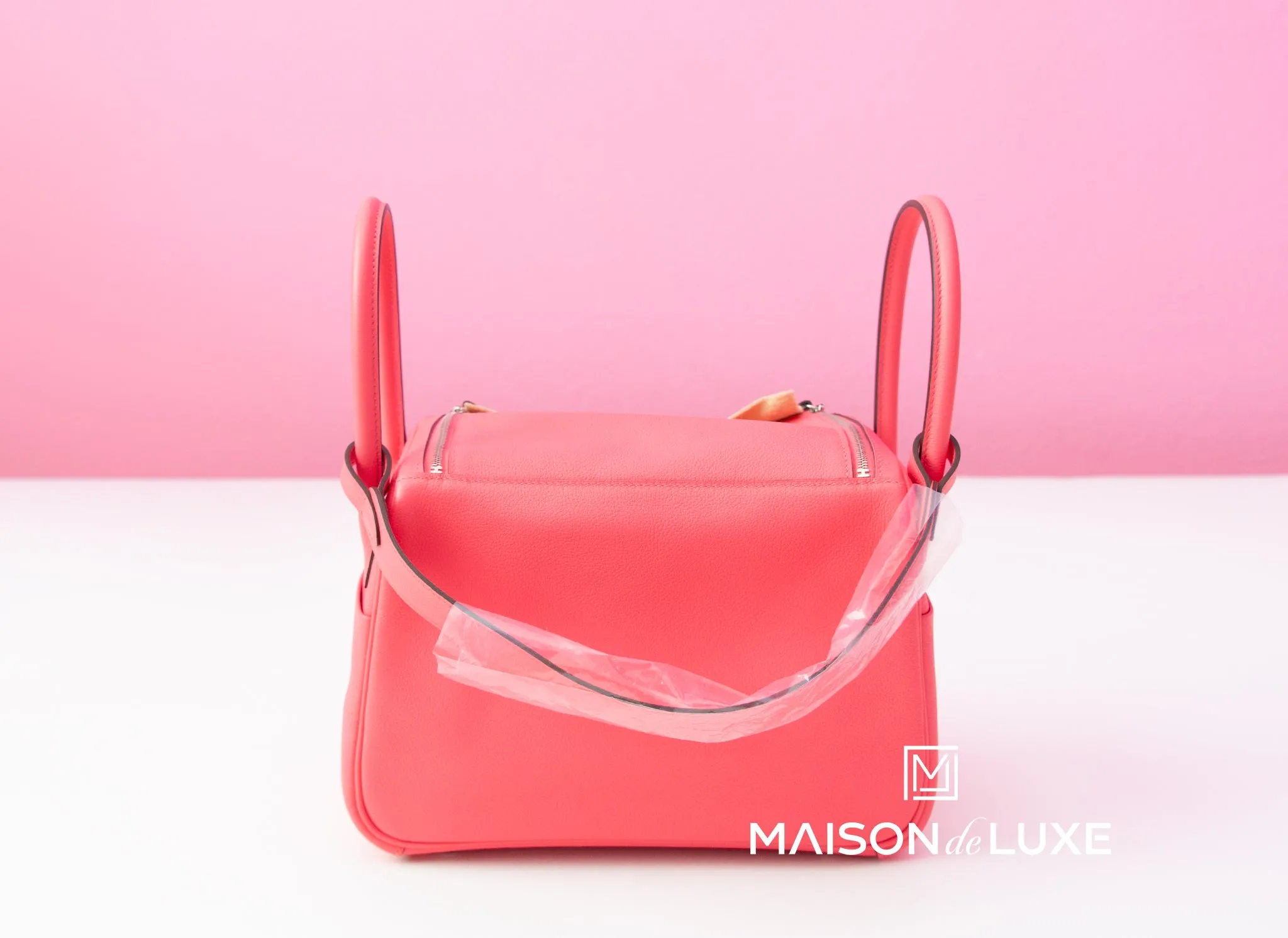 Hermes Rose Azalee Pink Swift Lindy 26 Handbag