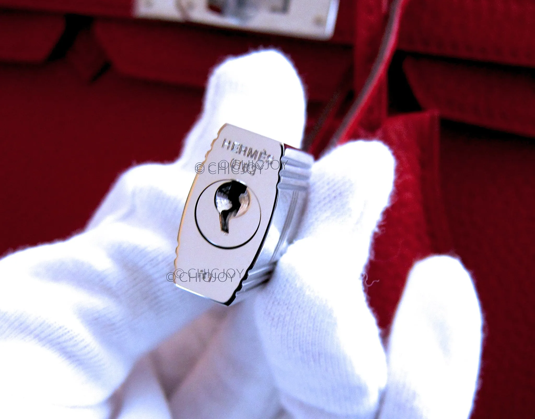 Hermes Vermillion Red 25cm Birkin PHW